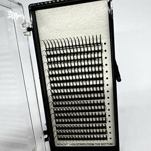 Extensions de cils pré-faites en volume Spike, fabriquées à la main, en plateaux, 12/16 lignes, longueurs 7mm-25mm, courbures CC/DD/M/L, vente en gros - Product Image 4