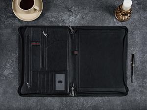 โฟลเดอร์แฟ้มหนังกระเป๋าเอกสารธุรกิจคุณภาพสูงพร้อมโฟลเดอร์โลโก้ LP-0057 - Product Image 6