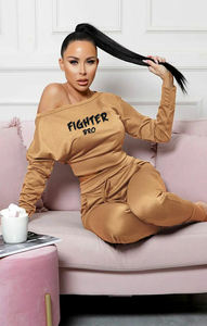 Conjunto Deportivo de Algodón para Mujer, Moda Urbana Contemporánea, Mercado Juvenil, Logotipo Personalizado, OEM, Suministro de Marca Privada - Product Image 2