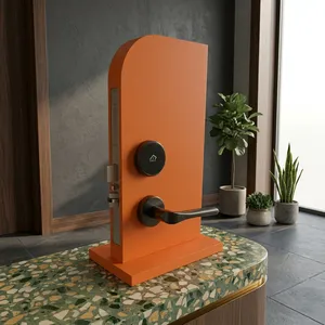 Sistema de Control de Acceso con Tarjeta Electrónica RFID Inteligente de Acero Inoxidable, Cerradura Dividida para Hotel, Color Negro y Dorado, de TESX Industries - Product Image 3