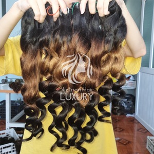 Cheveux Humains Vierges Remy Vietnamiens Ondulés Naturels et Ondulations Profondes Souples - Vente en Gros - Product Image 5