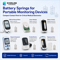 Ressorts de batterie personnalisés avec contact stable pour dispositif de surveillance portable – Fourniture OEM