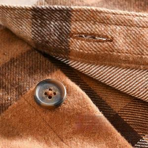 Chemises en flanelle pour hommes surdimensionnées, personnalisées, de haute qualité, à manches longues, boutonnées, chaudes, vente en gros - Product Image 6
