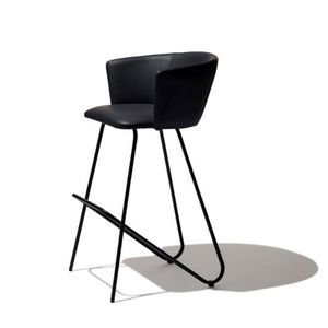 METAL WAVE Modish Stainless Steel Frame Bar <b>Stool</b> Velvet Cushion Seat Eco-Friendly Durable Modern Design for Home Commercial Use - Product Image 4