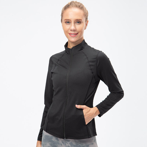Premium Women Active Tops | High Quality Slim Fit Full Sleeve Spandex/Polyester Seamless Thumbholes Fitness Apparel Front Logo - Product Image 4