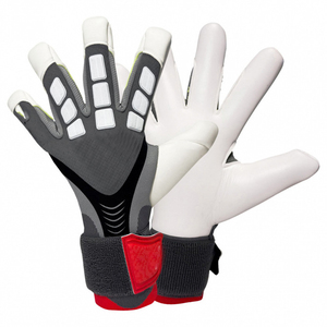 Football Goalkeeper Gloves Full Finger Non-Slip Breathable Quick Drying Adjustable Wrist <b>Strap</b> Unisex Latex Finger Thumb - Product Image 2