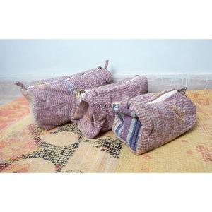 Custom Made Zipper Kantha 100% kantha patch work Cotton Pouches Available in Assorted Designs and Sizes for women's gift - Product Image 3