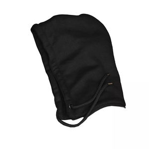 Sweat à capuche zippé noir pour homme, personnalisé, haute qualité, en polyester tricoté, avec capuche amovible, coupe-vent et épais - Product Image 4