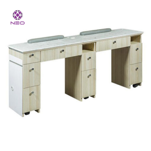 Table de manucure à ongles personnalisée bas quantité minimale de commande Vietnam Fabrication Mobilier de salon de beauté disponible en couleurs et tailles personnalisées - Product Image 2
