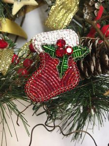 Handmade Beaded Modern Hanging Ornament Full Color Printing High Quality Environment-Friendly Christmas <b>Tree</b> Decoration - Product Image 2