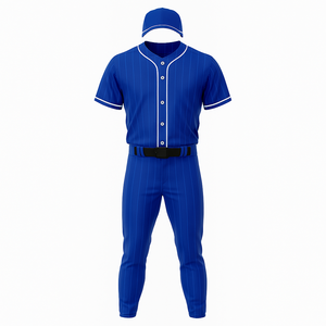 Uniforme de Béisbol Personalizado de Fábrica OEM, Unisex, con Botones, Cuello en V, 100% Poliéster, Impresión Digital Personalizada - Product Image 6