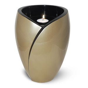 Urna de Cremación de Metal Plateado Blanco para Guardar Cenizas Funerarias - Product Image 4