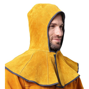 Capuche de soudage en polyester avec protection du cou et des épaules, ignifuge, résistance à la chaleur 300°C, pack respirateur inclus, couleur personnalisée - Product Image 1