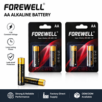 Baterai Alkali FOREWELL Berkinerja Tinggi LR6 AA 1.5V Energi Tahan Lama untuk Peralatan Rumah Tangga, Mainan, Remote Control, Senter