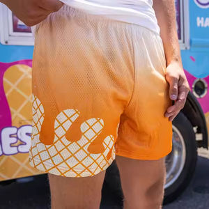 Pantalones Cortos de Baloncesto de Malla para Hombre al por Mayor, Tallas Grandes, Poliéster/Algodón, Casuales, Ecológicos, Transpirables, de Secado Rápido, Cómodos para Correr - Product Image 2