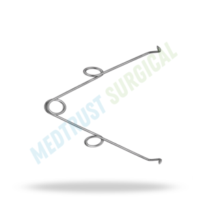 Retractor Quirúrgico de Resorte Grieshaber, Instrumento de Microcirugía de Acero Inoxidable - Product Image 3