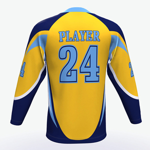Jersey de Hockey sobre Hielo Sublimado Personalizable de Alta Calidad, Jersey de Práctica de Hockey Personalizado al por Mayor, Logotipo Personalizado de Alta Calidad - Product Image 5