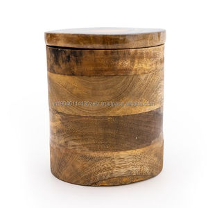 Enamel Design <b>Storage</b> Food <b>Container</b> Decorative Items Use for Home <b>Kitchen</b> Wood Made Canister and Tools <b>Storage</b> & Organization - Product Image 6