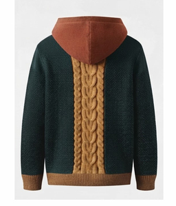 Sudadera con Capucha de Punto Premium, Personalizable con Logotipo 3D, Corte Regular, Hombros Caídos, Felpa Gruesa, Estilo Urbano, para Hombre, 100% - Product Image 6