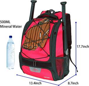 Mochila de Béisbol Juvenil Bagnex, Bolsa Impermeable para Bate de Béisbol, para Equipo de T-Ball y Sóftbol, Mochila Deportiva con Soportes para Bates - Product Image 2