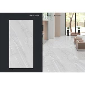 Dalles en pierre frittée Jumbo 1200x2400mm aspect marbre noir pour sol et mur de villa de luxe, carreaux en porcelaine émaillée - Product Image 3