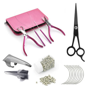 Kit de alicates para extensiones de cabello, herramientas profesionales para aplicación, eliminación y ajuste de extensiones de cabello para peluqueros y estilistas - Product Image 1