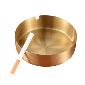 Cenicero Metálico Sin Humo Lavie Creations LC-1274, Color Cobre Antiguo Clásico, Forma Personalizable, Multiusos, para Hogar y Auto, Calidad Superior - Product Image 1