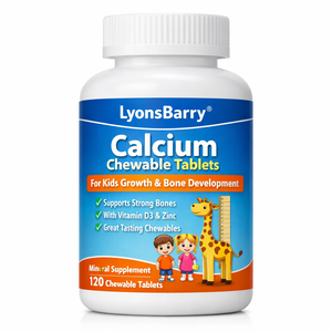 Tabletas Masticables de Calcio para Niños y Adultos, Suplemento Mineral para el Desarrollo Óseo, 500 mg, Fabricante OEM GMP - Product Image 3