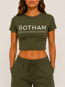 Camisetas sin mangas de cuello redondo ajustadas para mujer, estilo urbano, 100% algodón, tejido jersey, patrón liso, manga corta, detalle de botones, compresión - Product Image 1