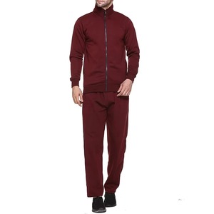 Men's Premium Tracksuit Set Athletic <b>Zip</b> <b>Up</b> <b>Jacket</b> and Tapered Jogger Pants for Exercise Training Casual Street Style - Product Image 1