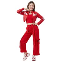 Costume de danse hip-hop jazz pour femmes Baige, style cheerleader, tenue de scène, robe de performance, tailles S-XL