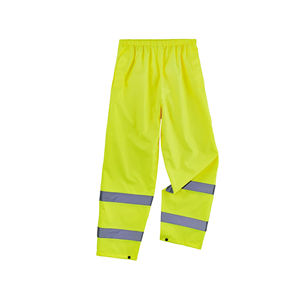 Pantalon de travail pour homme à visibilité accrue, antistatique, thermique et de sécurité, idéal pour les activités de plein air par temps de pluie - Product Image 1