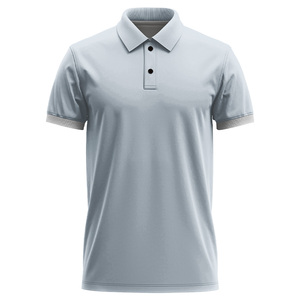 Camisas Largas de Lujo para Hombre, Bordado Frontal con Logotipo de Marca de Golf, Manga Corta, Transpirables, Tejido de Punto de Spandex/Algodón - Product Image 5