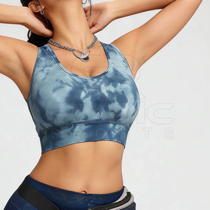 Sujetador deportivo de sublimación para mujer, de ajuste cómodo, fabricado con tela elástica de alto rendimiento para actividades de fitness, yoga y gimnasio. - Product Image 2