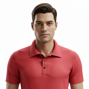 Polo en coton uni tricoté de haute qualité, personnalisable avec logo brodé, pour hommes – Fournisseur ODM d'usine - Product Image 4