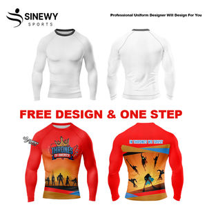 เสื้อรัดรูปแบบสั่งทำพิเศษ คุณภาพสูง ระบายอากาศได้ดี ผลิตจากผ้าสแปนเด็กซ์/โพลีเอสเตอร์ 220 กรัม แขนยาว สำหรับผู้ใหญ่ทุกเพศ บริการ OEM ราคาขายส่ง รับผลิตตามแบบ - Product Image 5