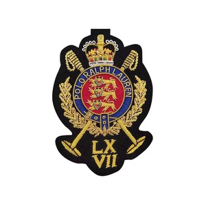 Good Quality Blazer Cloth Handmade Badges Customized Crest Embroidered Bullion Wire Pocket Patch Uniforms <b>Magnet</b> Gloves Hats - Product Image 3