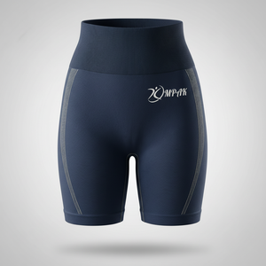 กางเกงขาสั้นออกกำลังกายสำหรับผู้หญิง ยกกระชับสะโพก ผ้าเนื้อนุ่ม ระบายอากาศได้ดี เอวยางยืด ผลิตจากไนลอน/คอตตอน เหมาะสำหรับโยคะ ฟิตเนส และออกกำลังกาย - Product Image 1