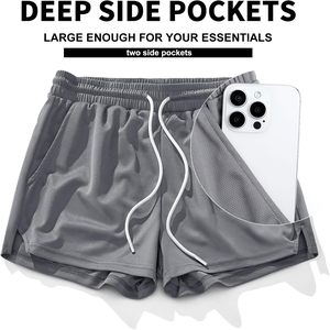 <b>Mens</b> Premium Spandex/Polyester Oxford Fabric <b>Shorts</b> Custom Logo Summer Casual Training Fitness Workout Running <b>Lounge</b> - Product Image 3