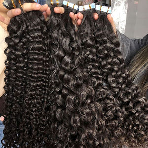 Extensiones de Cabello Humano Virgen Indio 100% Sin Procesar, Alineadas con la Cutícula, de Alta Calidad, Directamente de la India, al por Mayor - Product Image 2