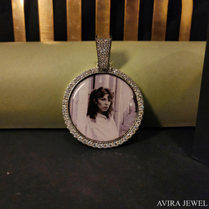 Pendentif Hip Hop en Diamant Moissanite, Argent Sterling 925 Massif, Plaqué Or Rose, Bijoux Unisexe - Product Image 5