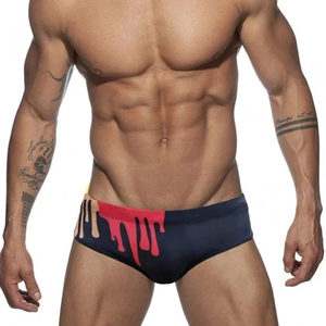 New Arrive Top Quality <b>Men's</b> Summer Swimming Briefs Fashion Digital Print Swim Wear High Stretch Sexy Shorts Briefs - Product Image 2