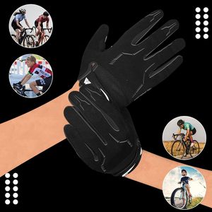 Gants de cyclisme pour hommes - Gants de BMX et de VTT à doigts entiers avec écran tactile, rembourrés et antidérapants pour hommes - Product Image 4