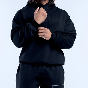 Sudadera con Capucha de Forro Polar para Hombre, Diseño Personalizado con Logotipo, Corte Regular, Color Sólido, Bolsillo Delantero, Manga Regular, Informal, Invierno - Product Image 2
