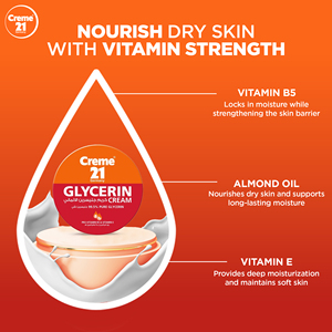 Crema Creme 21 con Glicerina 125ml, Hidratación Profunda para Piel Seca y Áspera - Product Image 2