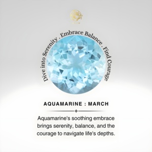 แหวนหมั้นเพชรและพลอยอะความารีนทรงหัวใจทองคำแท้ 14k ทำมือสั่งทำพิเศษสำหรับผู้หญิง - Product Image 6