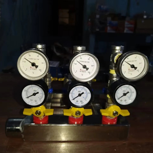 Dubey International 10 10 Water Manifold Flow Monitoring System Pressure Temperature Gauge Rust Free 15kg Easy Operation - Product Image 1