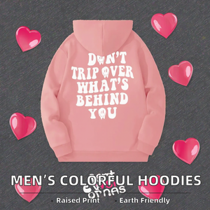 Sudadera con Capucha Rosa Unisex de Vithas Industry, Sudadera Extra Grande de Felpa con Estampado de Dibujos Animados en la Espalda, Ropa Casual Suave para Otoño - Product Image 6