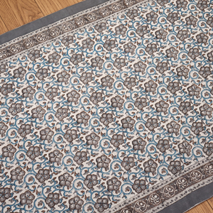 Alfombra Moderna de Algodón con Estampado Floral Bohemio, Hecha a Mano, Ecológica, para Sala de Estar o Dormitorio - Product Image 6