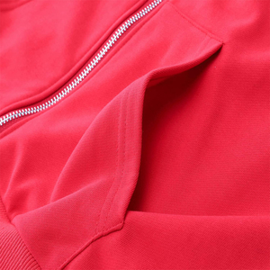 Ladies Crop <b>Top</b> Hoodies Long Sleeves <b>Zipper</b> Up Cotton Polyester Quick Dry Breathable Plain Crop <b>Top</b> Hoodie For Women's - Product Image 4
